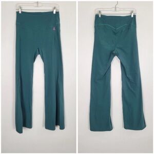 Fanka Green Flare Wide Leg High Waist Yoga Pants Beyond Nude Compression Size XL